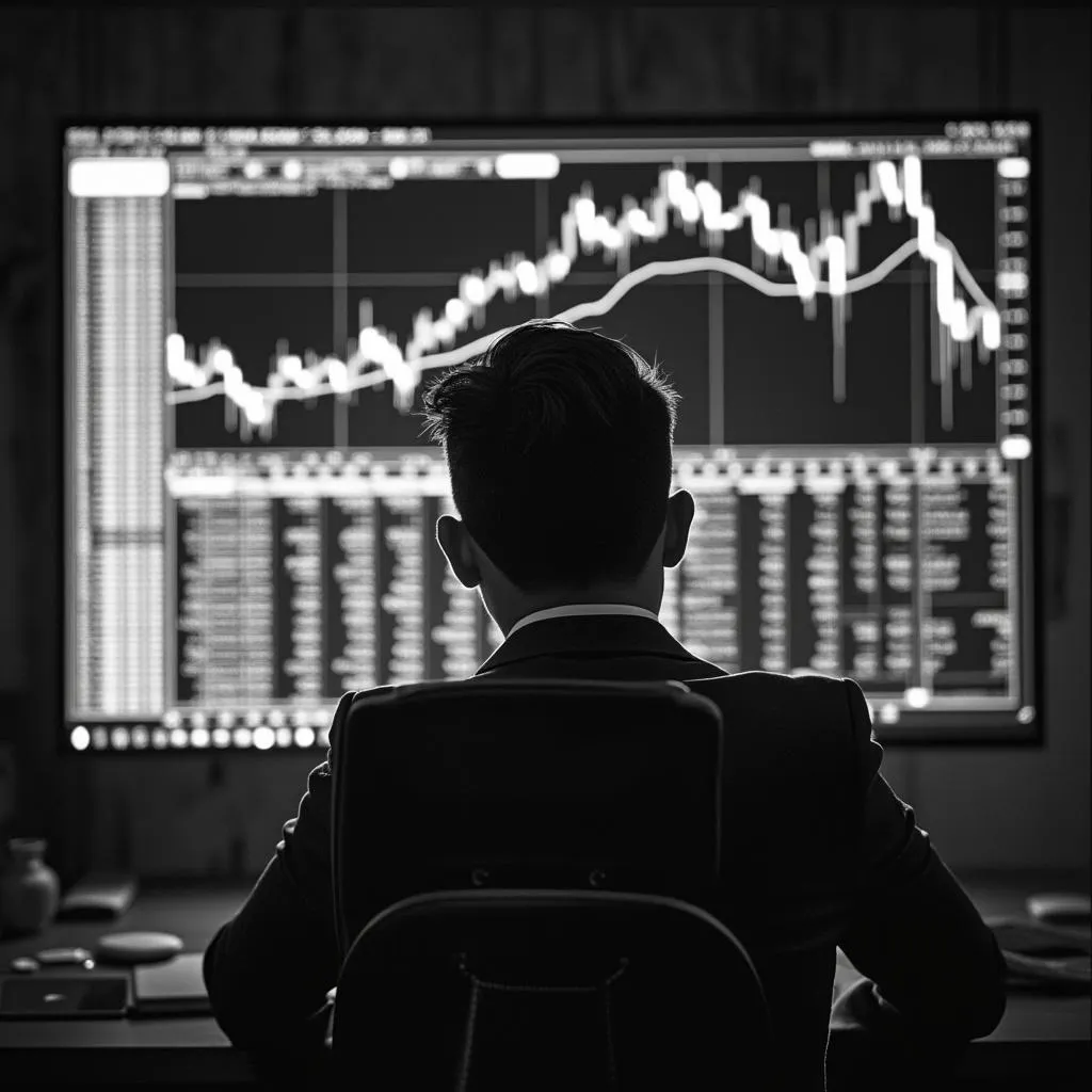 Person trying to time the market